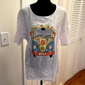 Misslook small Hippie Bus shirt